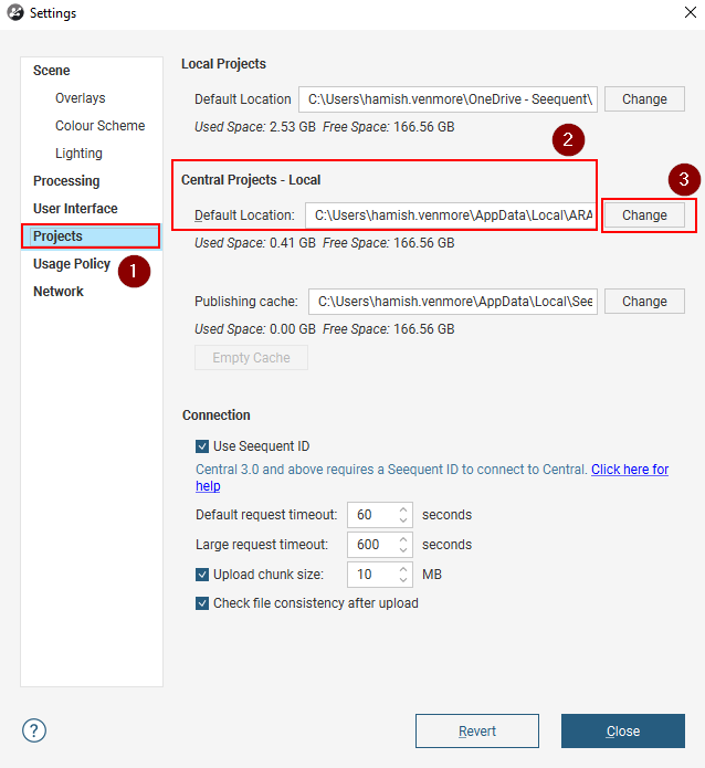 Manually navigate to the folder located in 